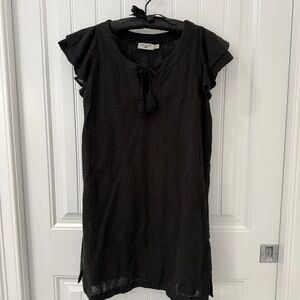 Vineyard Vines Black Textured Dress